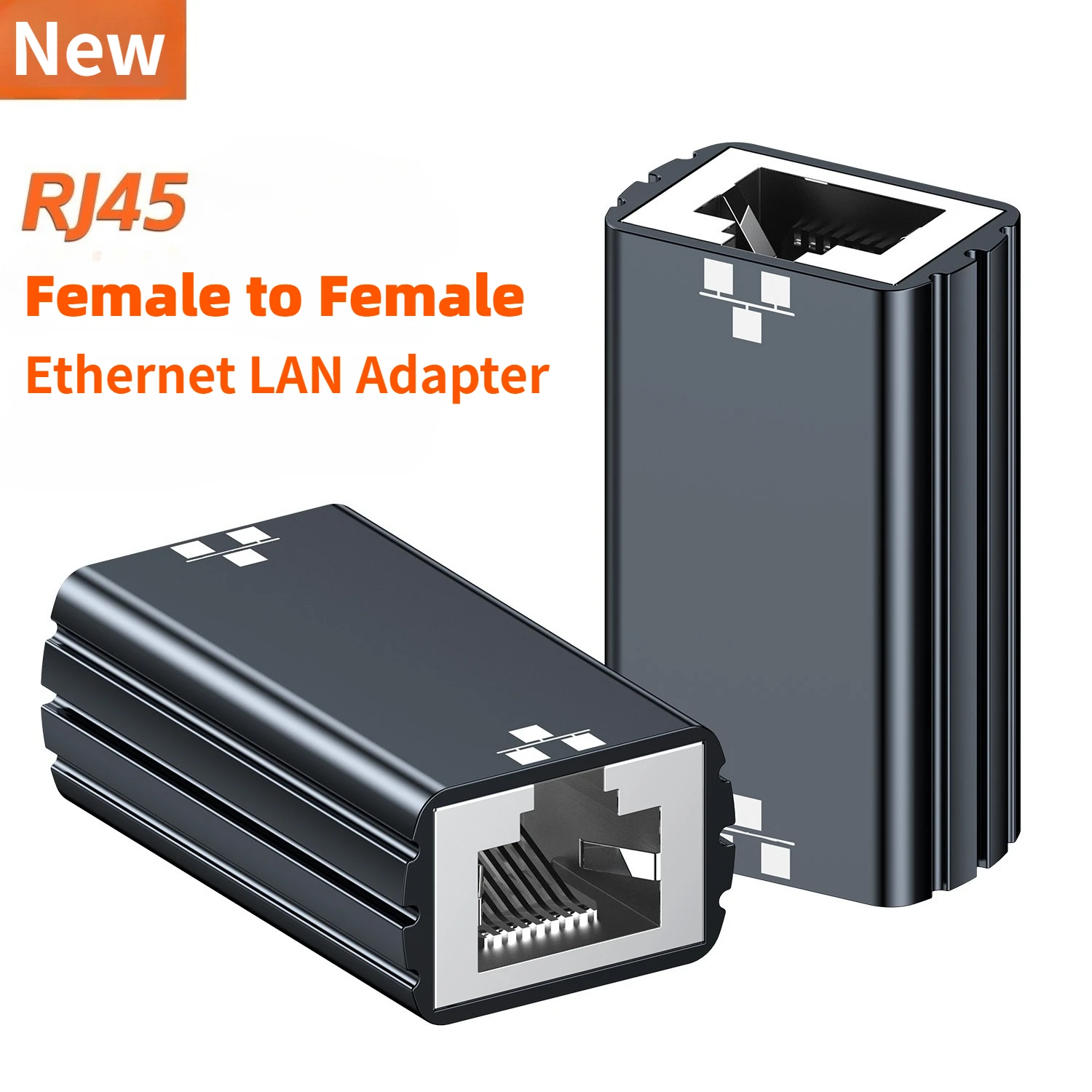 

2 шт., брендовый разъем RJ45, сетевой удлинитель LAN Ethernet, PoE «мама-мама» для Cat7/6/5, адаптер Ethernet-кабеля, гигабитный