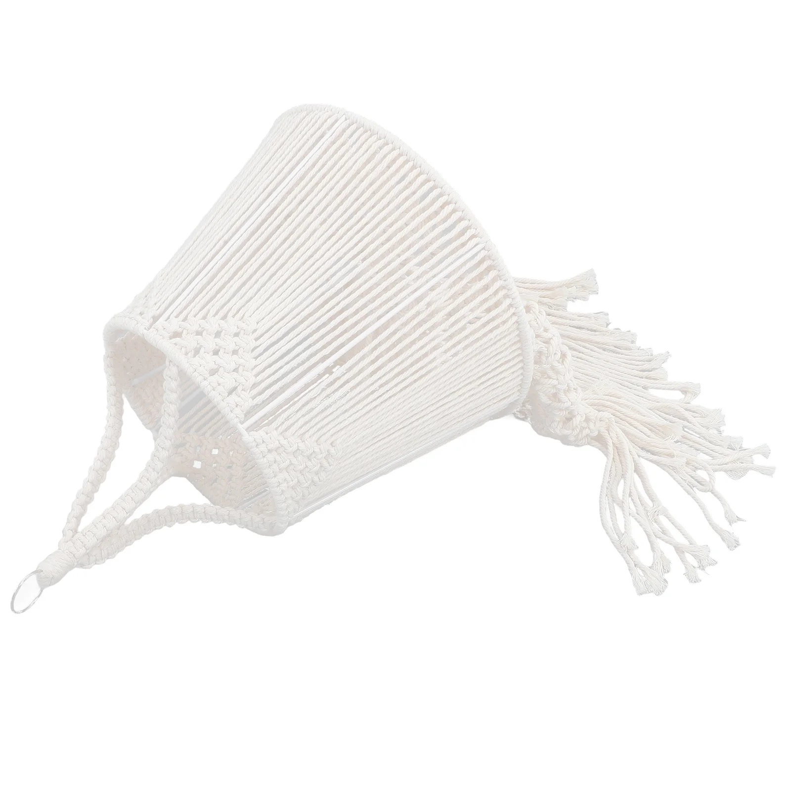 

Bohemian Macrame Lamp Shade Hand Woven Cotton Rope Pendant Light Cover Bedroom Living Room Ceiling Lamp Decor Decorative