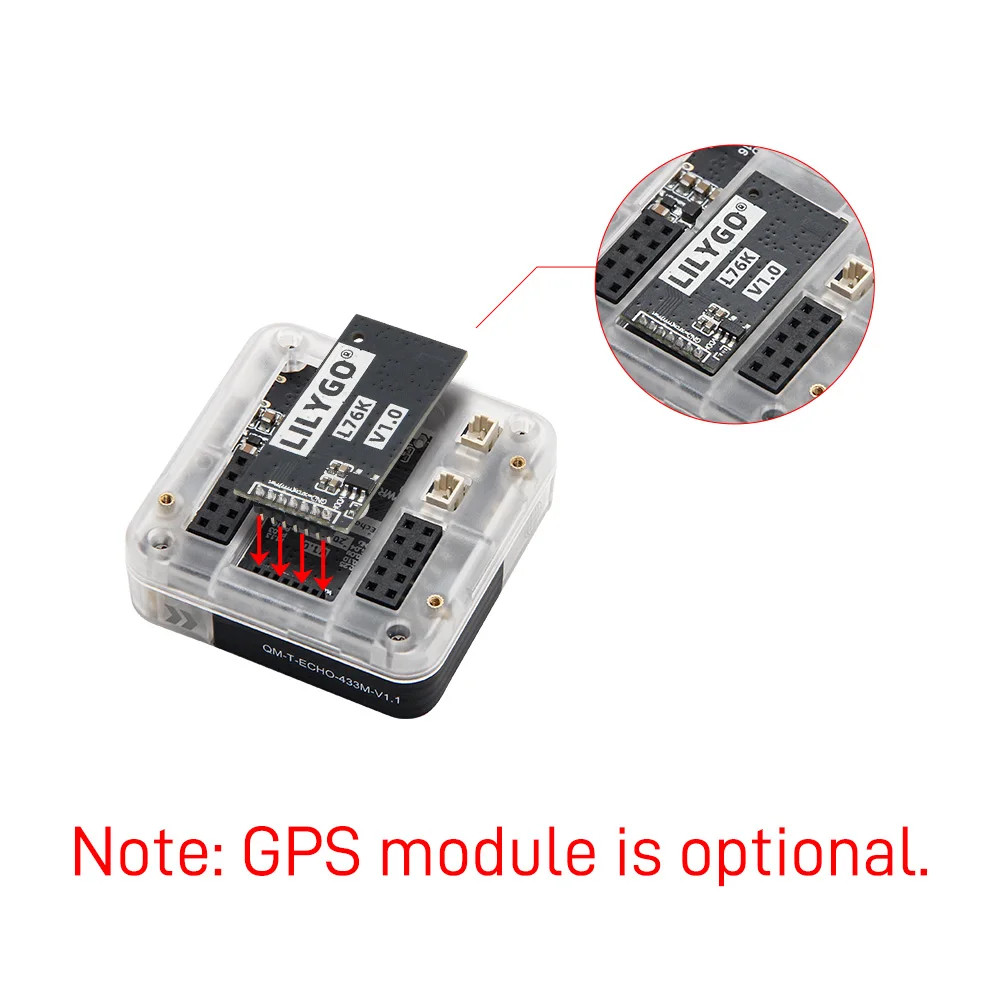 LILYGO ®   T-Echo Lite NRF52840 LoRa E-Paper Display Ultra-Low Power Modul Meshtastic-Kompatibles GPS-Erweiterungs-Entwicklungsboard