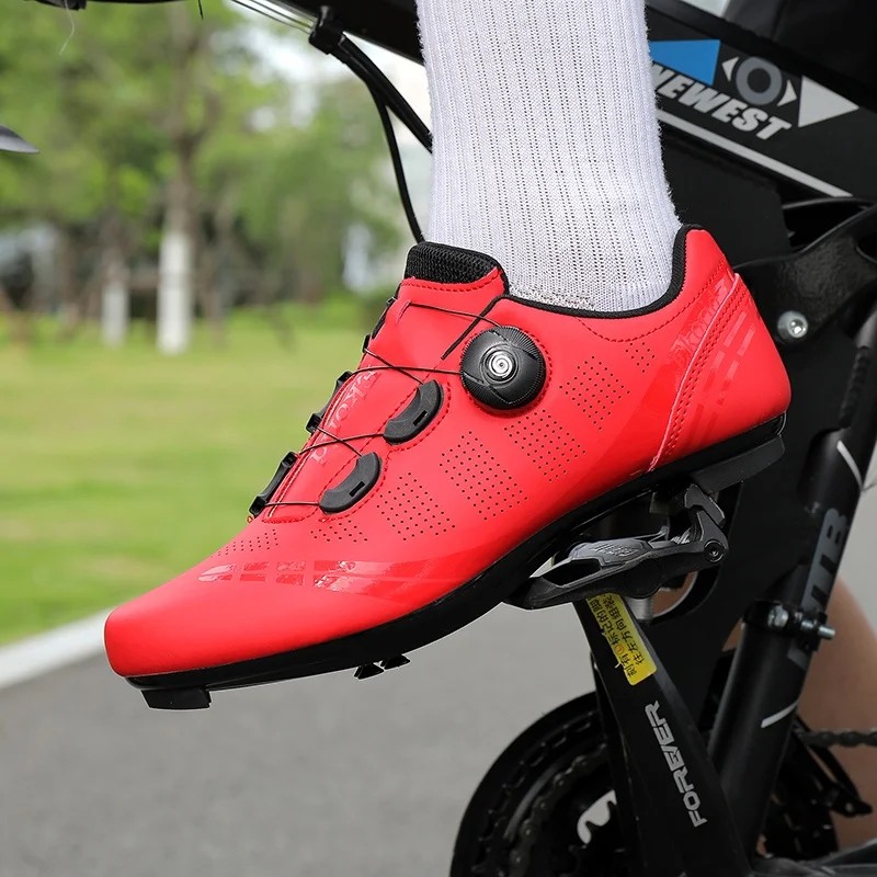 Herren-Mountainbike-Schuhe MTB, atmungsaktiv, rutschfest, hohe Härte, geeignet für Outdoor-Straßenrennen, Mountain-Offroad-Fahren 37-46 – Detail 33