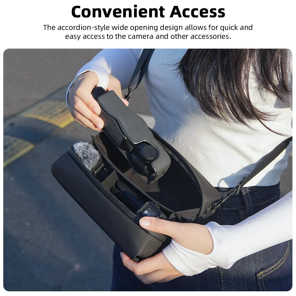 Bolsa de almacenamiento Universal para DJI OSMO Pocket 3, Estuche de transporte, correa cruzada para el hombro, accesorio para cámara, funda para bolso portátil