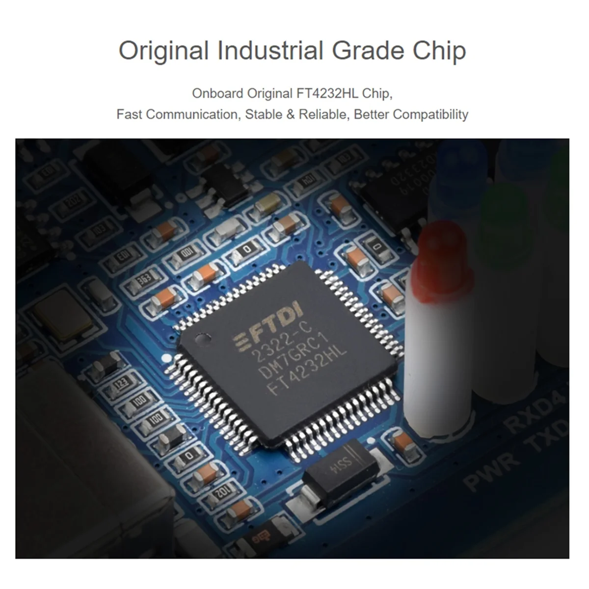 USB To 4CH RS232 Converter USB To Serial Adapter FT4232HL,Male Port_N34R