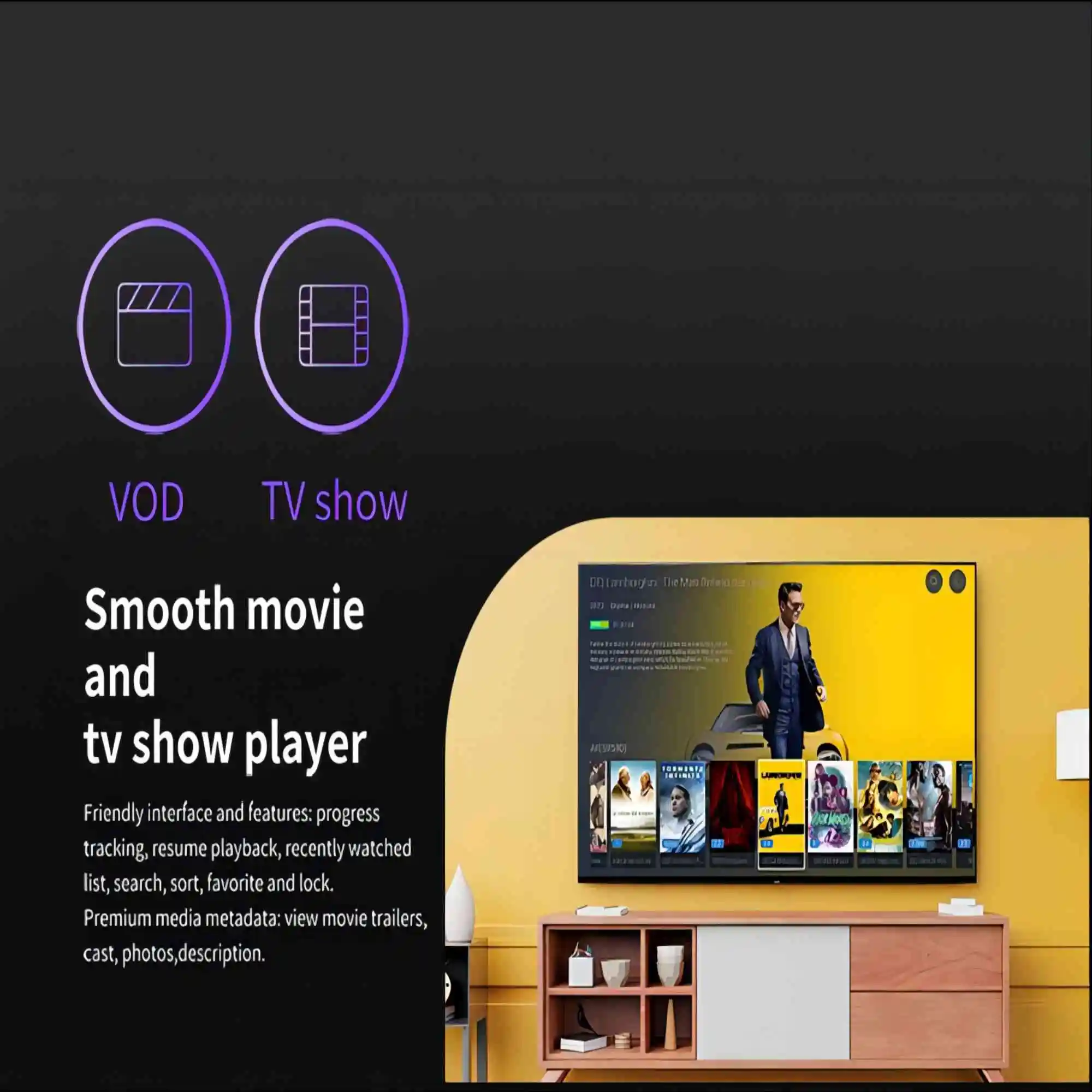 صندوق تلفاز ذكي iantv QTV من Thinkware ، جهاز استقبال Allwinner H616 ، 4K HDR Set Top Box ، G ، 5G ، WiFi ، BT5.0 ، andro m