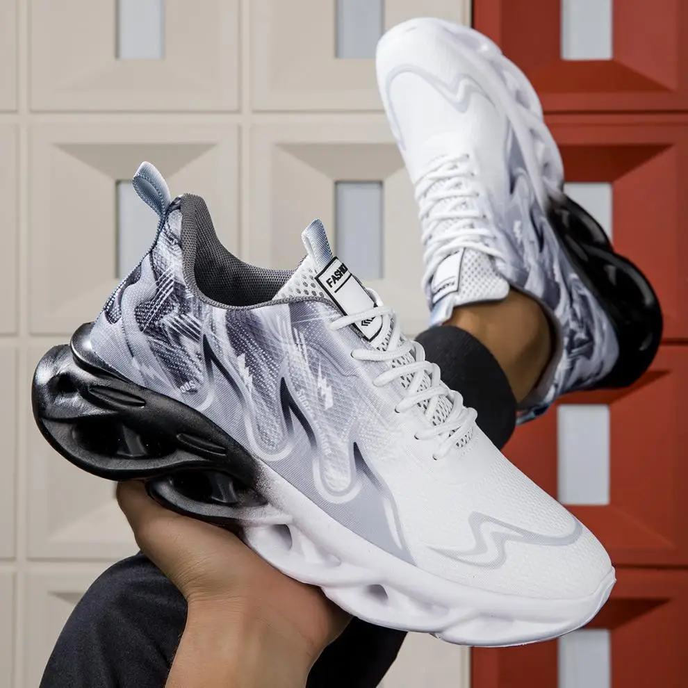 

Men's and Women's Athletic Shoes: Lightweight, slip-resistant, breathable, comfortable, flat-soled, lace-up summer shoes