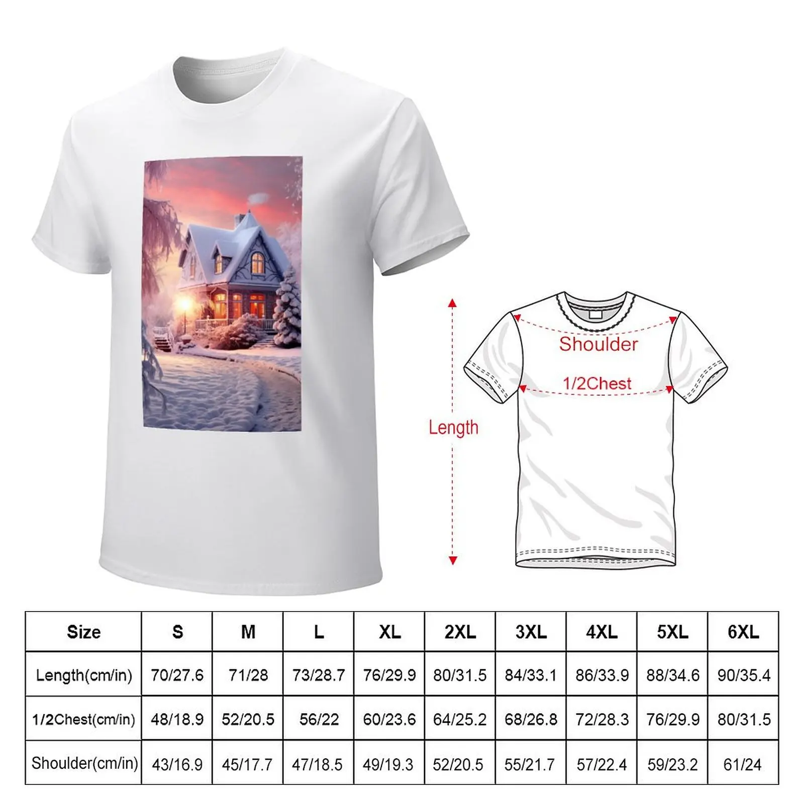 Enchanted Winter Giftscapes T-Shirt blanks plain vintage clothes summer top men t shirt