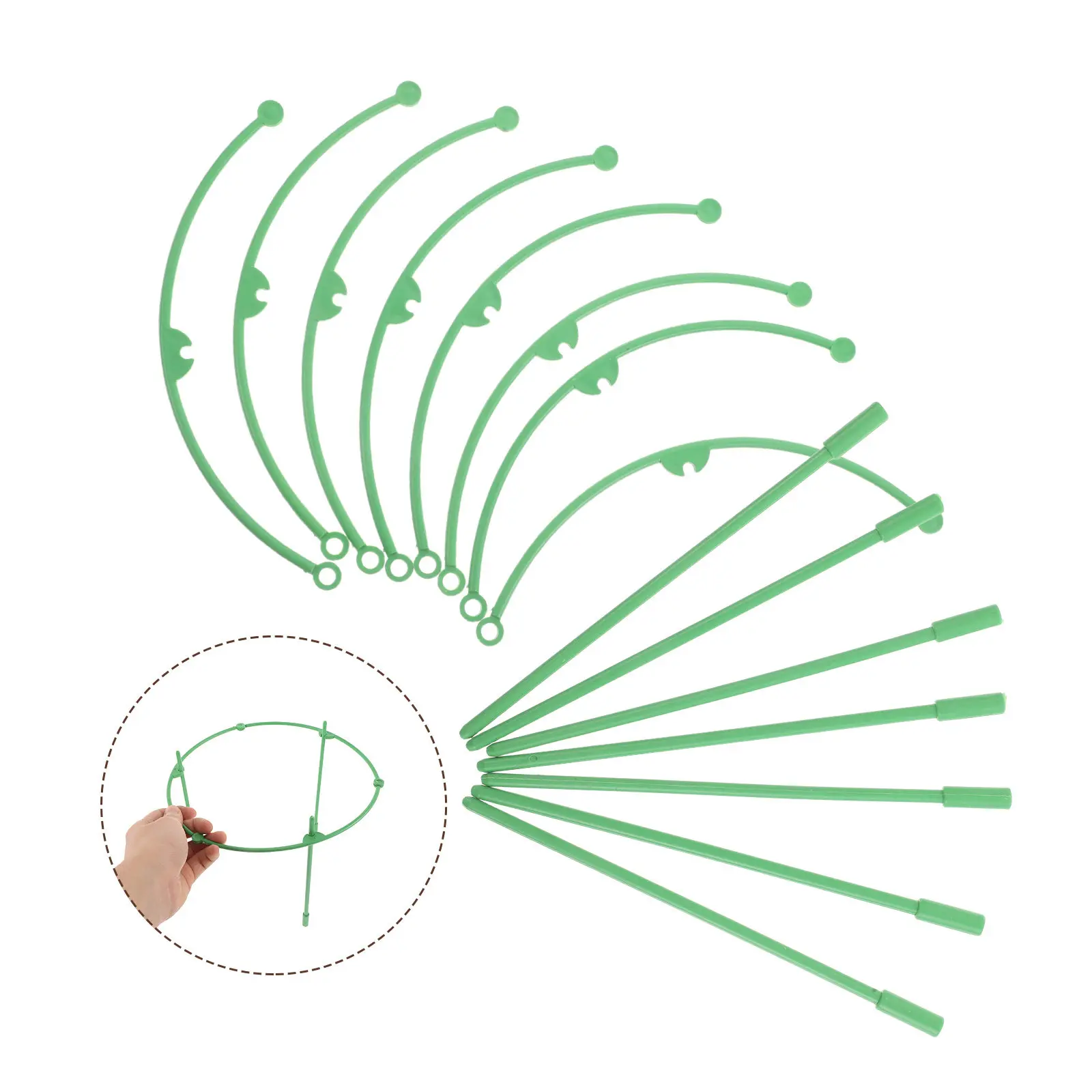 

20Pcs Garden Plastic Climbing Plant Trellis Adjustable Support Frame for Indoor Outdoor Vines Roses Tomatoes Plastic Trellis