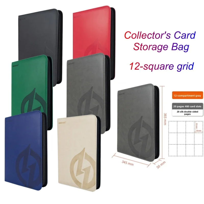 Premium PU 9-Pocket Card Binder Large Capacity Trading Card Album for Pokemon PTCG Yu-Gi-Oh MTG TCG Storage Hobby Supplies