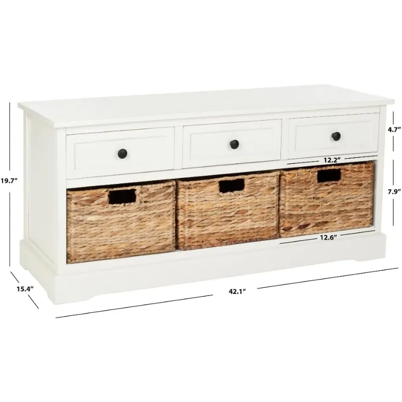 Modern Style Large Capacity 3 Drawer Storage Cabinet, Suitable for Bedroom Living Room Storage