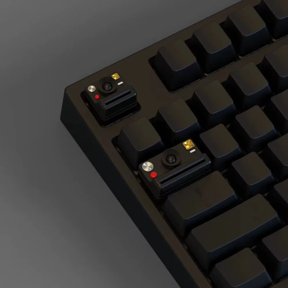 

1pcs Camera Theme Esc 1u Tab 1.5u Keycaps White Black Blue Personalized Resin 3D Cute Keycap for MX Mechanical Keyboards