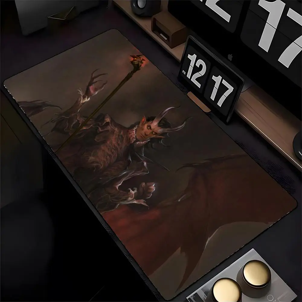 B-Baldurs Gate 3 Mouse Pad Mousepad HD Printing Computer Gamers Locking Edge Non-slip Mouse Pad XXL90x40cm Keyboard PC Desk Pad