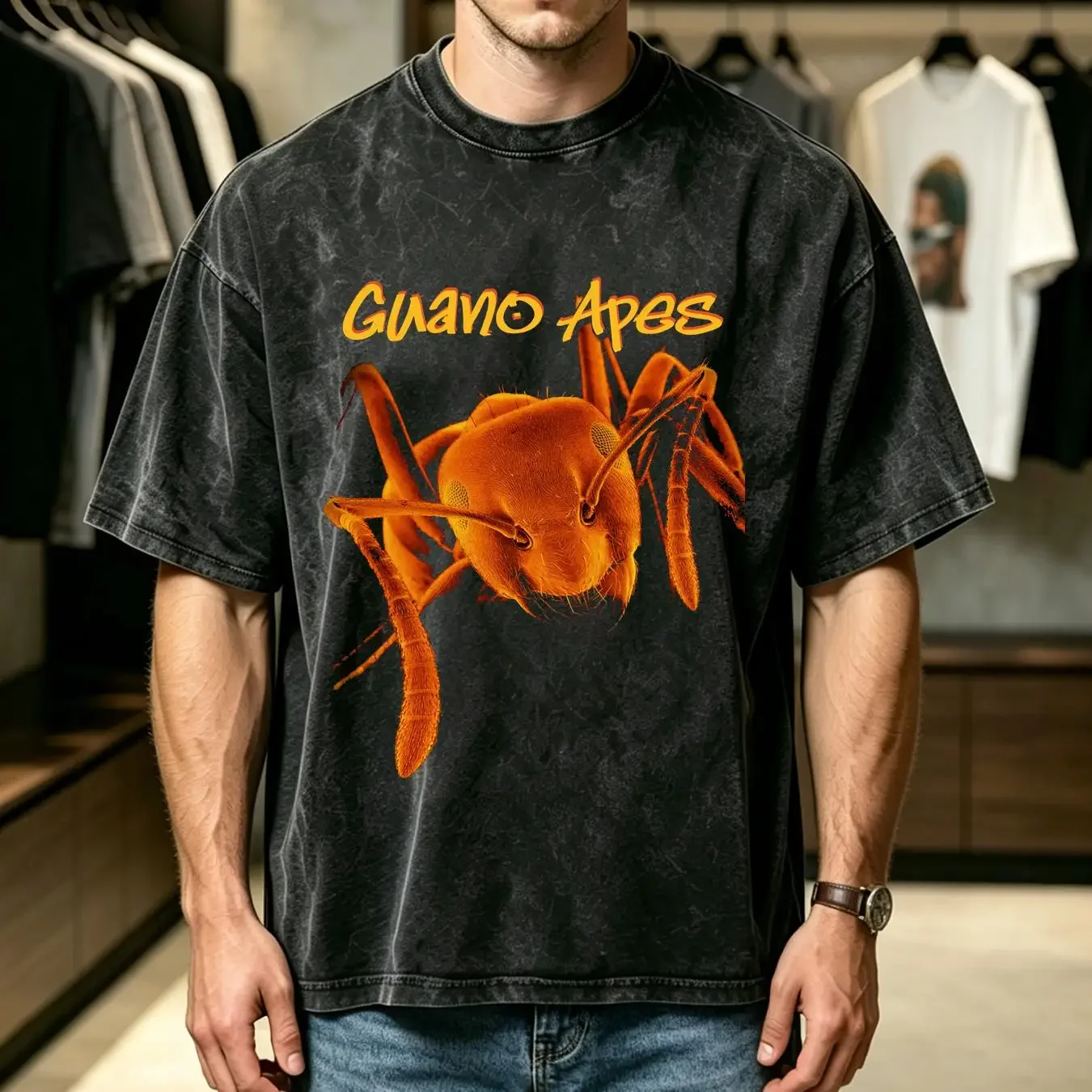 washed T Shirt Guano Apes Don't Give Me Names Cotton Black Men S to 5XL YA966 vintage Washed fashion designer clothes Slightly