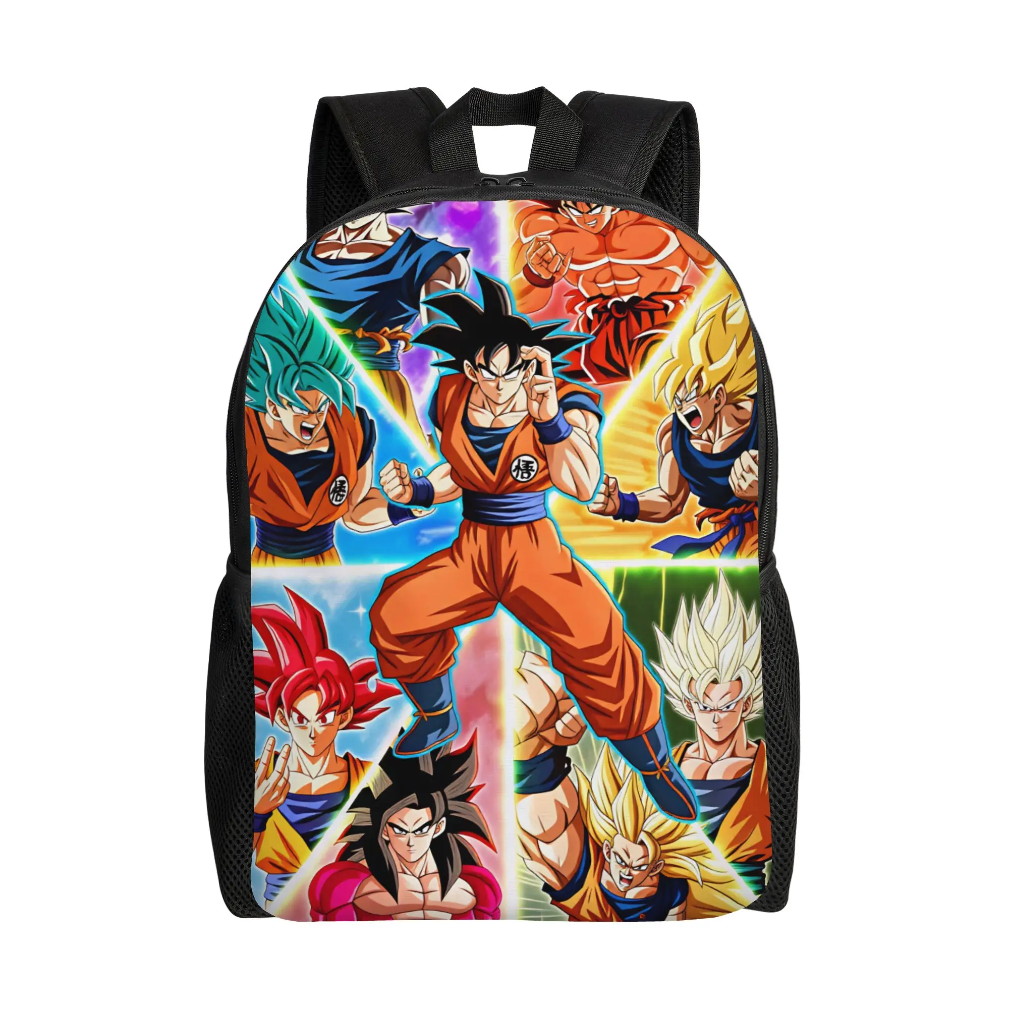 Son Goku Backpack Dragons Balls Funny Backpacks Teen Trekking Lightweight High School Bags Custom Rucksack