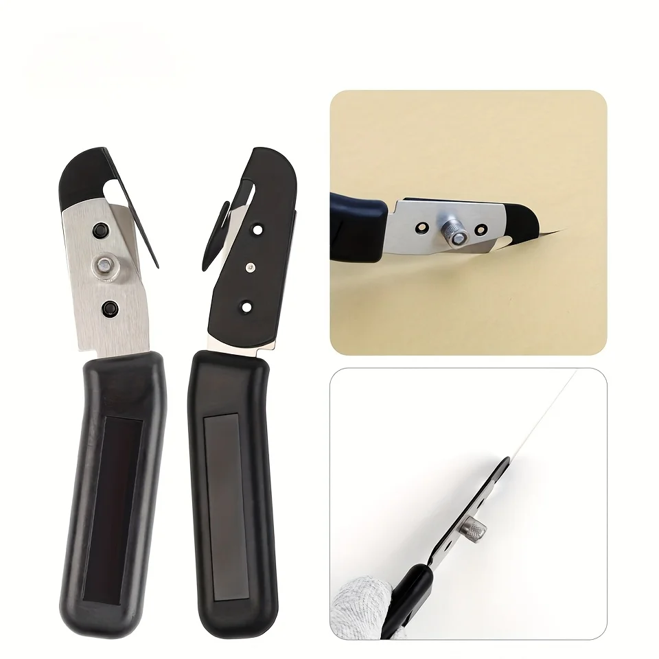 

Double-Head Car Vinyl Cutter Window Film Squeegee Vinyl Cutting Knife Spatula For Applying Film With 2 Spare Blades Film Tools