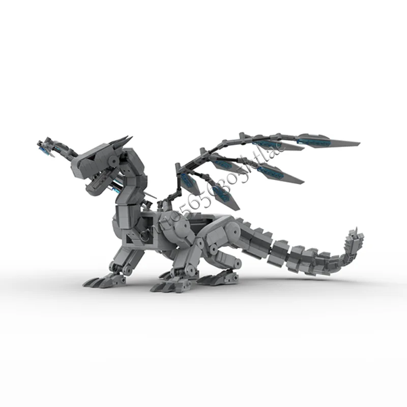 1381 Parts MOC Creative Handsome Flying Dragon Building DIY Blocks Model Assembly Toy Unforgettable Christmas gifts For Children