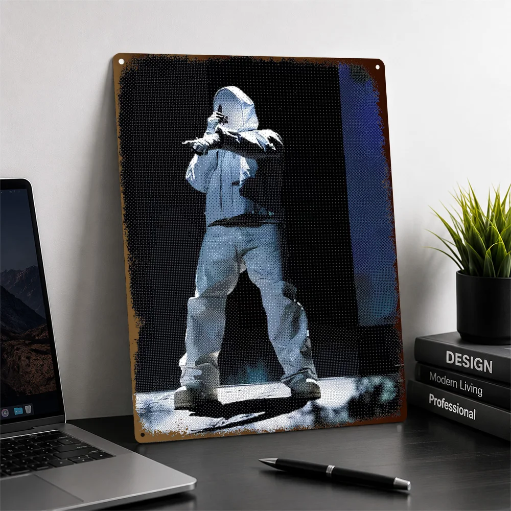 Don Toliver White Outfit Stage Performance Printed Poster Graphic Wall Art For Bedroom Personalized Aluminum Metal Sign Gift
