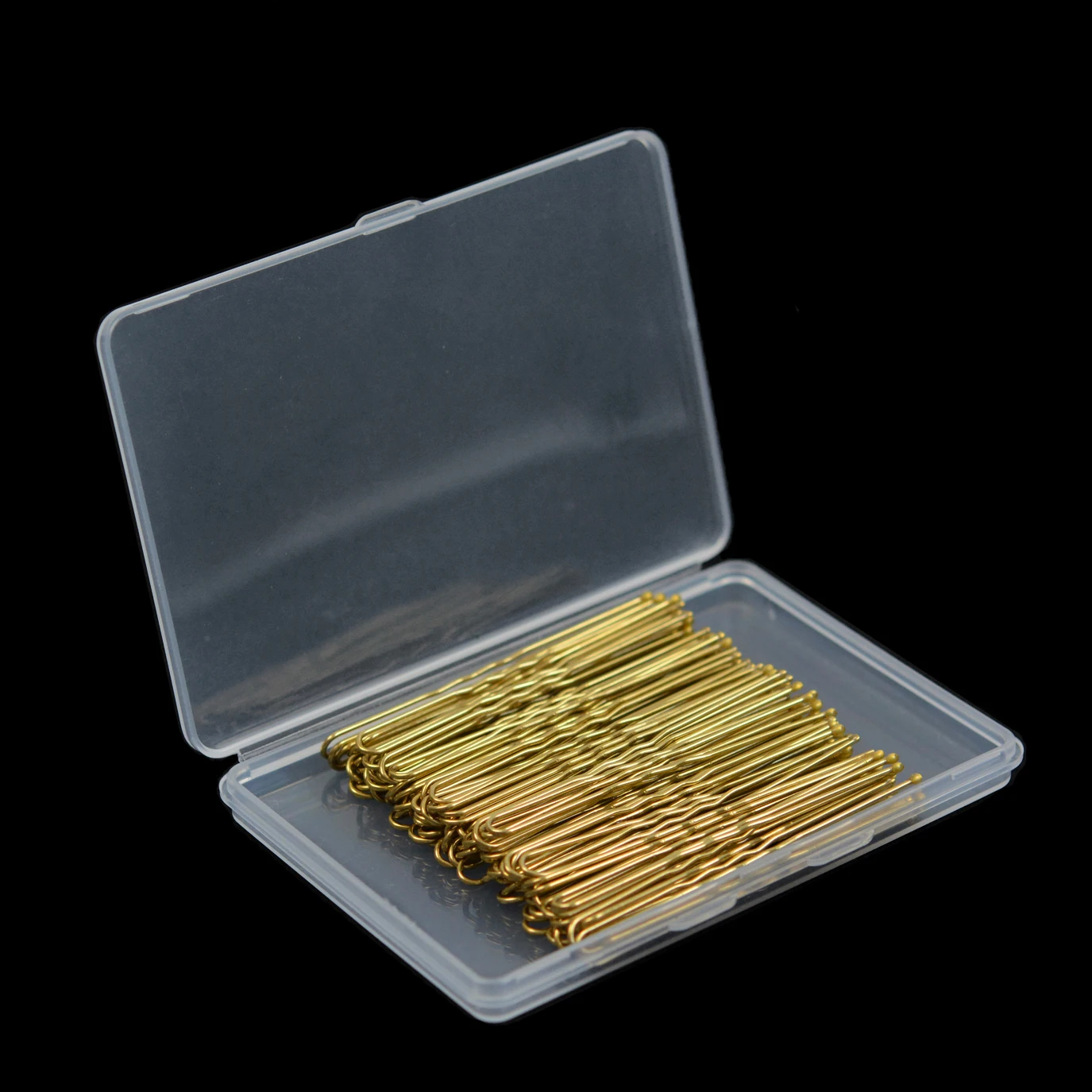 100Pcs U Shaped Hair Pins Hair Bun Pins for Women Girls Styling Hair ( 2.4 Inch, Black /Brown/Gold)