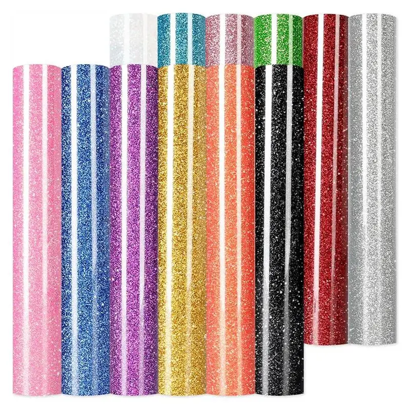 ABVC Glitter HTV Heat Transfer Vinyl-12 Sheets 12