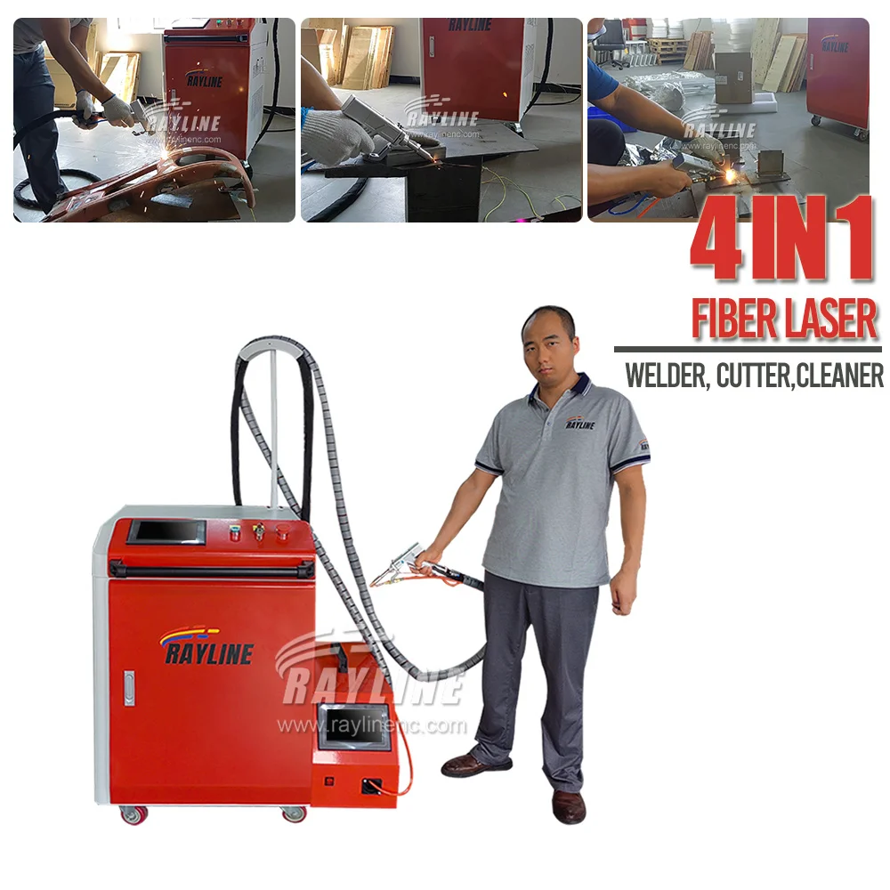 Easy Operate Factory Use Handheld 1500w 4 in 1 Fiber Laser Welding Cleaning Cutting Soldering Machine Water Cool for All Metal