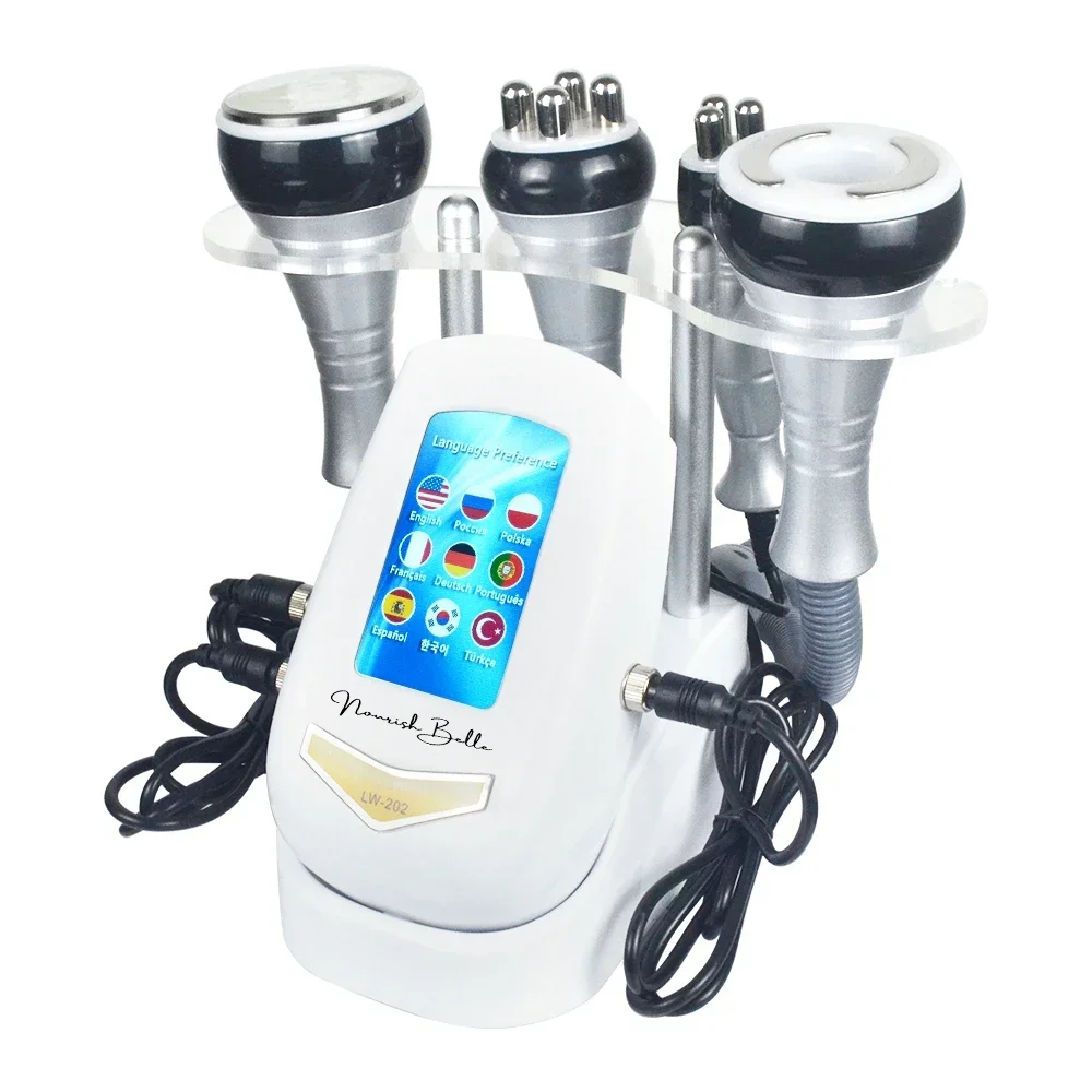 4 IN 140 K Cavitatie Ultrasone Lichaam Afslanken Machine Schoonheid Apparaat Facial Massager Huid Draai Gezicht Lifting Vacuüm zuigkracht