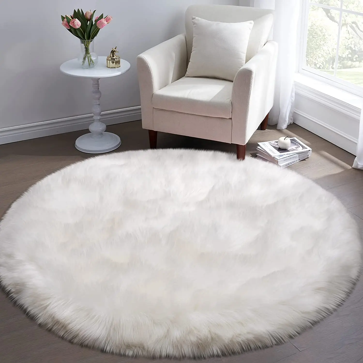 Fluffy Round carpet Large size Rug decoration carpets for living room rugs for Bedroom Pet baby Kids mats to play