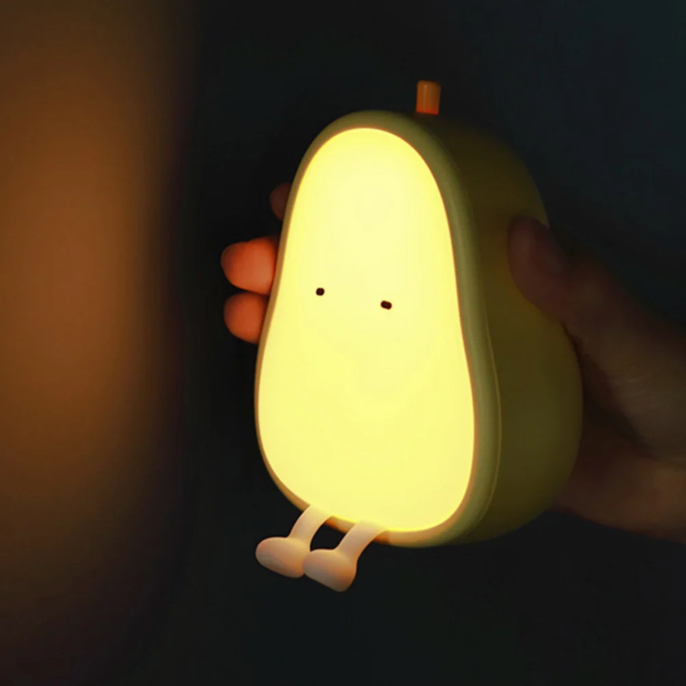 

Creative Usb Charging Night Rechargeable Mini Bedside Lamp Decorative Lovely Desktop Pear Shaped Warm Light Home Room Scene Lamp
