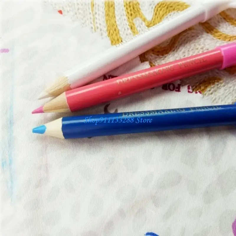 

G88D Pack of 6 Fabric Marking Pencil Sewing Mark Pencil Erasable Fabric Marker Pencil for Quilting