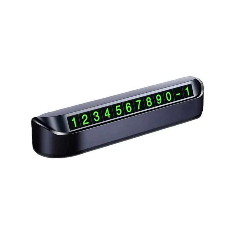 

Parking Phone Number Sign Luminous Magnetic Stickers Car Accessories Dashboard Display Mobile Plate Temporary Card Truck