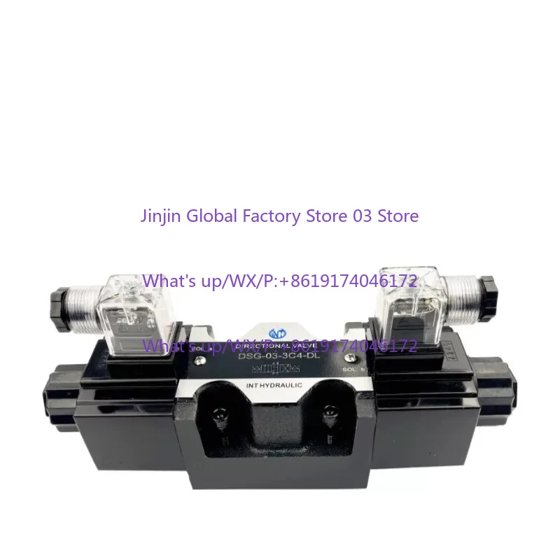 Hydraulic solenoid valve DSG-02-3C2/02-3C6/03-2B2/single/double head spool, large flow reversing valve