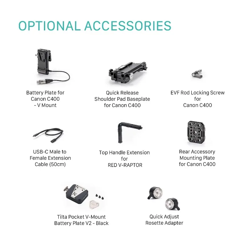 ES-T22-A Adjustable Camera Mount Frame TILTA Compatible With Canon C400 Protective Shooting Accessory