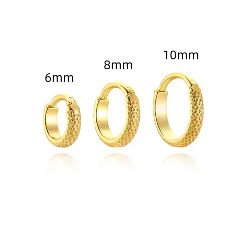 Boako 925 Sterling Silver 1piece Multi 6mm/8mm/10mm Smooth Circle Hoop Earrings Classic Party Earrings Jewelry Gift pendientes