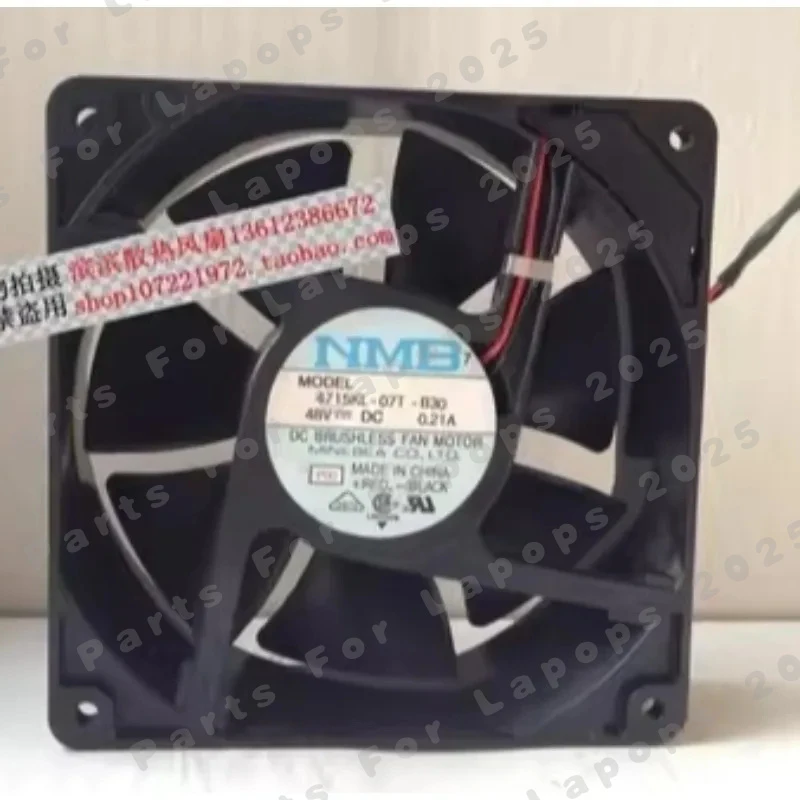 

J For NMB 4715KL-07T-B30 48V 0.21A 12CM New Cooling Fan 1PCS 120×120×38mm