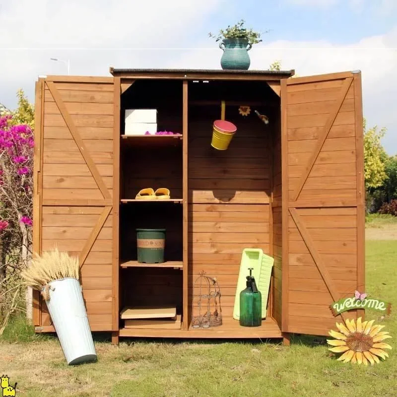 Outdoor waterproof and sunscreen garden storage cabinets, balcony storage cabinets, gardening sundries storage boxes