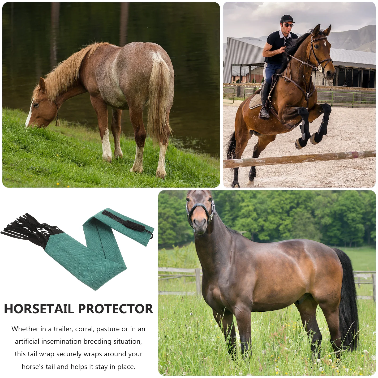 

Horse Tail Protector Non-Woven Cloth Bag Multi-Functional Design for Horse Tail Protection and Grooming Farm Supplies