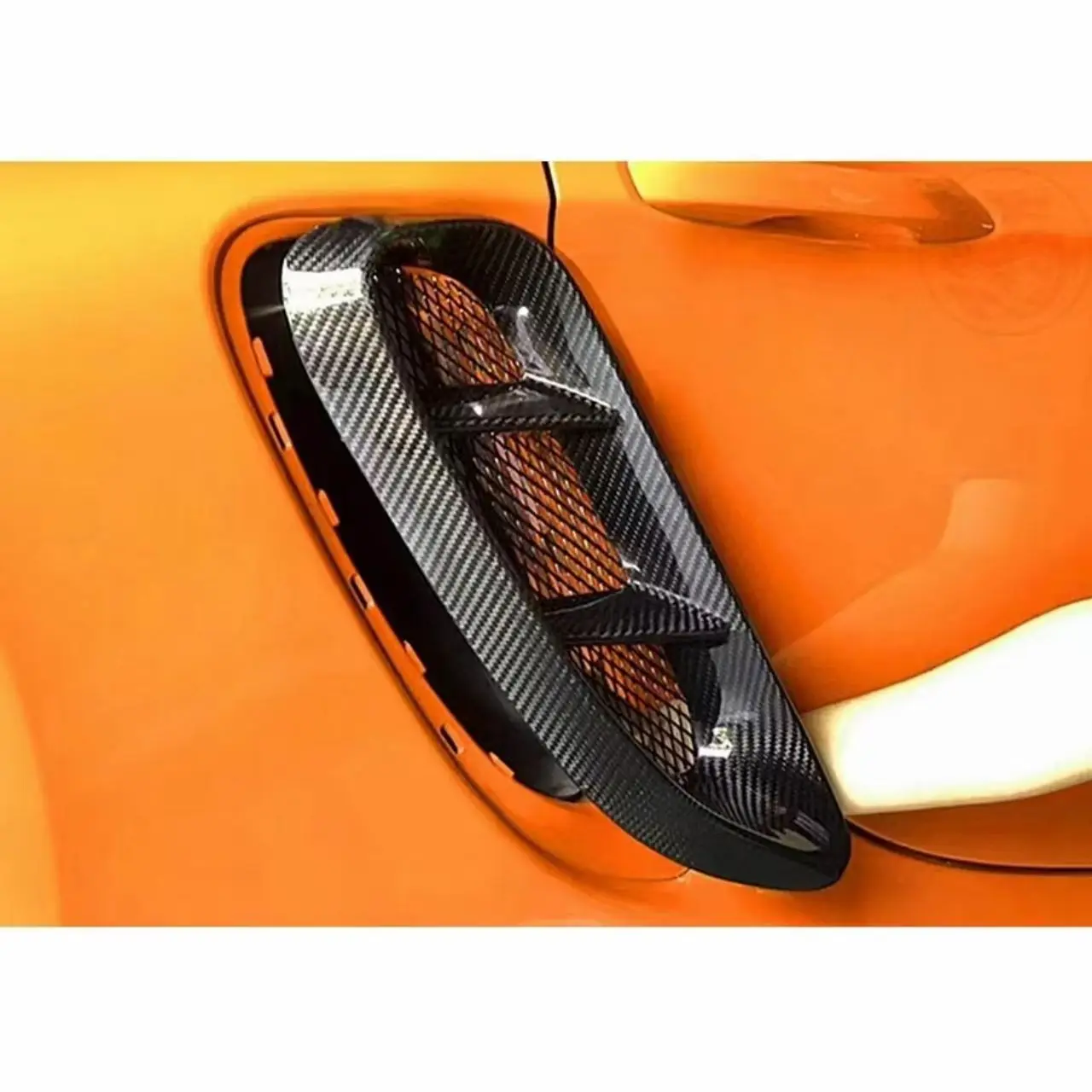 For Porsche 718 Boxter Cayman Retrofit Upgrade GT4 Dry Carbon Fiber Rear Side Trend