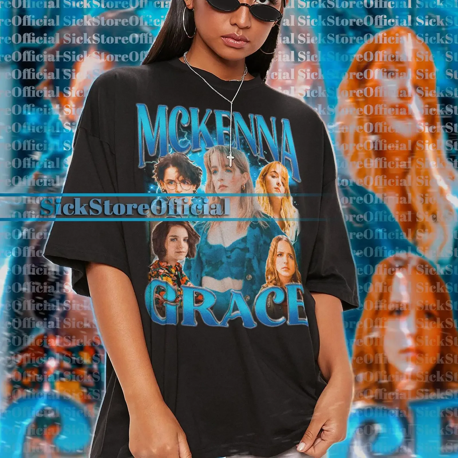 Vintage Mckenna Grace 90s Homage T Shirt Retro Fan Merch Casual GifT vintage Washed Soft Versatile Slightly designer clothes