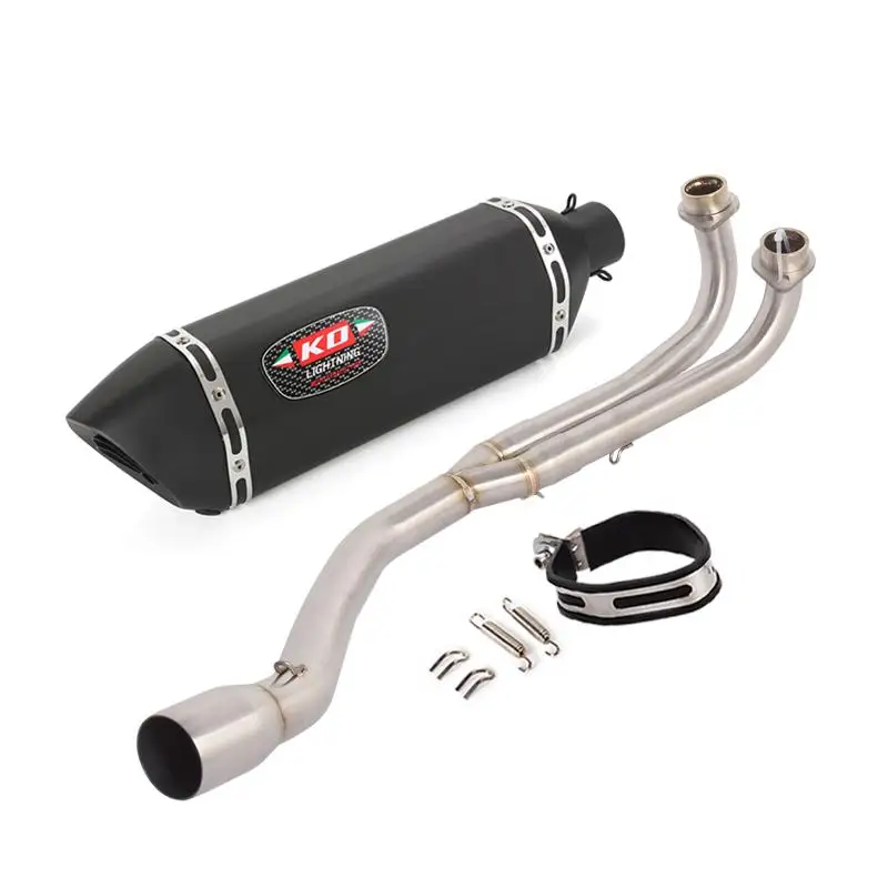 For Yamaha TMAX 500 2001-2007 Slip On Exhaust System Header Link Pipe Connect 51mm Motorcycle Muffler DB Killer Stainless Steel - view 5