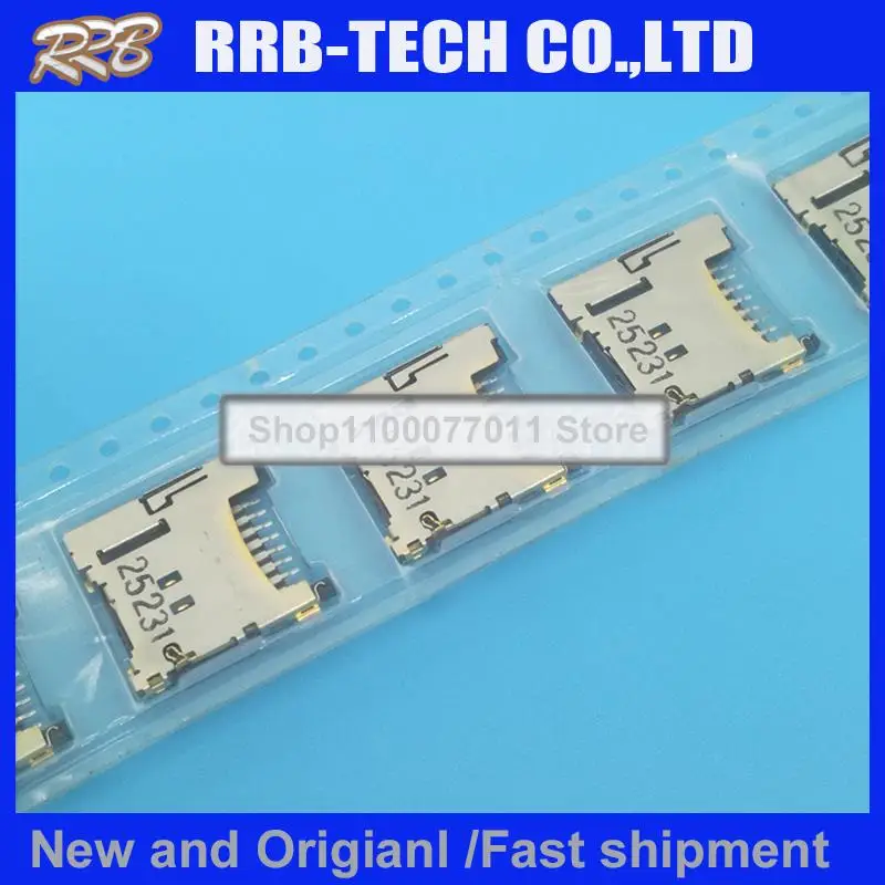 10pcs/lot 503182-0853 5031820853 Push-Push Type SD card seat TF card slot 100% New and Original