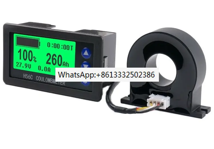 H56CH LCD coulombmeter display for voltage, current and power meter electric vehicles isolation