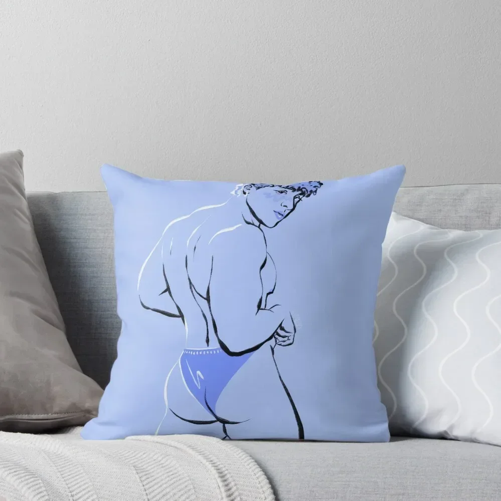 

Baby Blue Booty Boy Throw Pillow Bed pillowcases Cushion Cover Set Pillow Case Christmas Pillow Decor