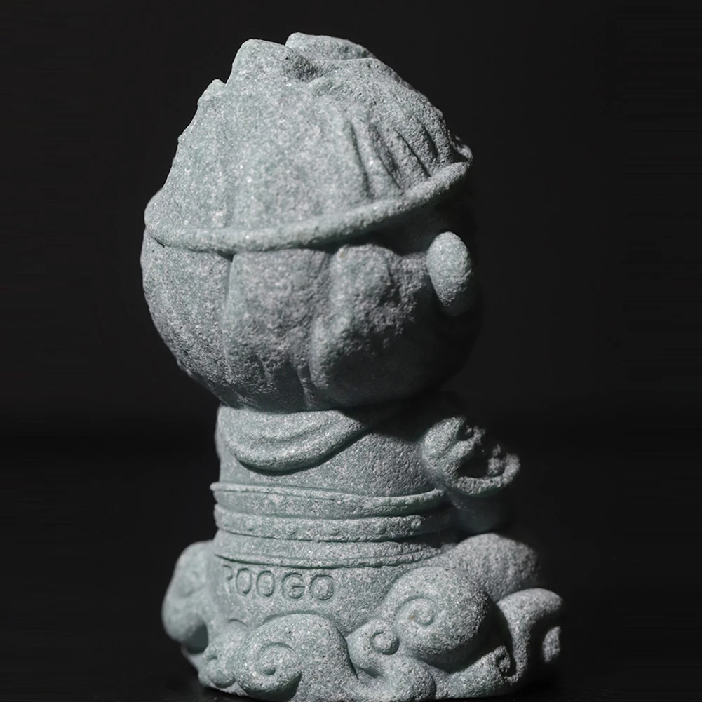 Pequeno macaco rei modelo mesa de resina sun-wukong decoração wukong estátua de buda mito chinês wukong decoração para casa zen decoração