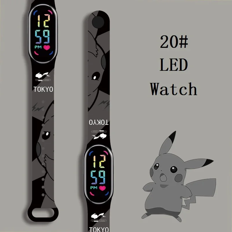 

Pikachu Children Watches Girls Waterproof Sport Touch Screen Watch for Women Waterproof Digital Clock Bracelet Gifts