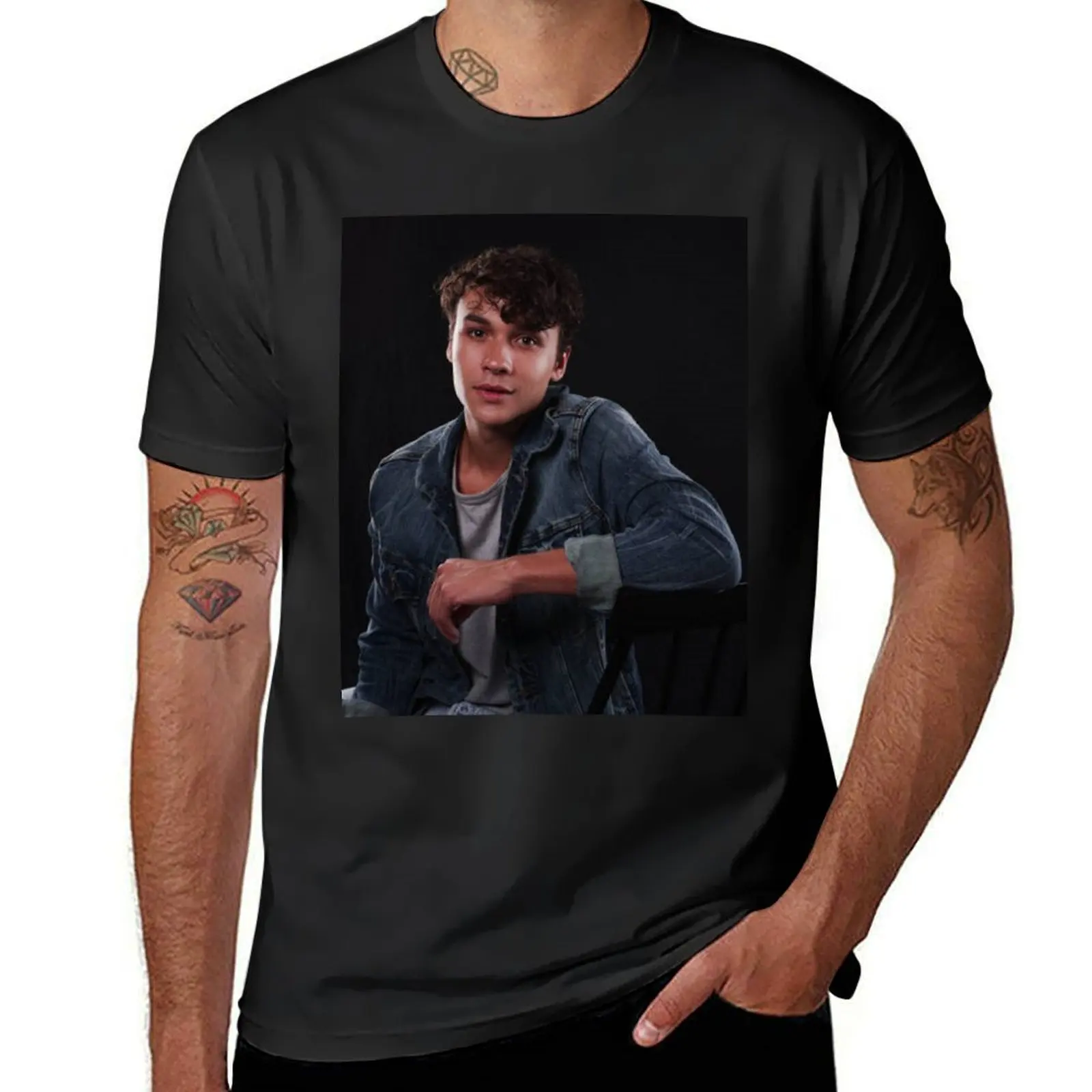 benjamin wadsworth actor T-Shirt quick drying Short sleeve tee kawaii clothes anime clothes mens big and tall t shirts