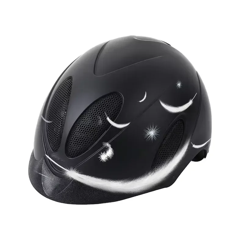 Breathable Durable Impact Resistant ABS Adjustable Horse Riding Safety Helmet Unisex Adult Half Helmet