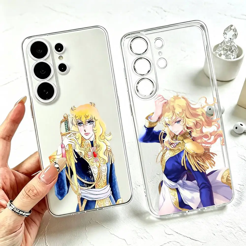 Rose of Versailles Manga lady Oscar  Phone Case For Samsung S25,S24,S21,S22,S23,S30,Ultra,S20,Plus,Fe Transparent Cover