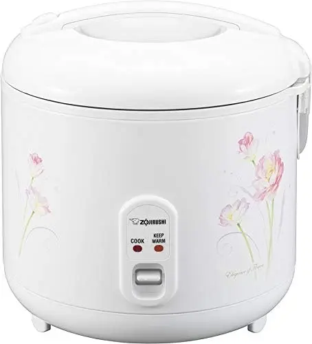 Zojirushi NS-RPC18FJ Rice Cooker and Warmer, 10-Cup (Uncooked), Tulip