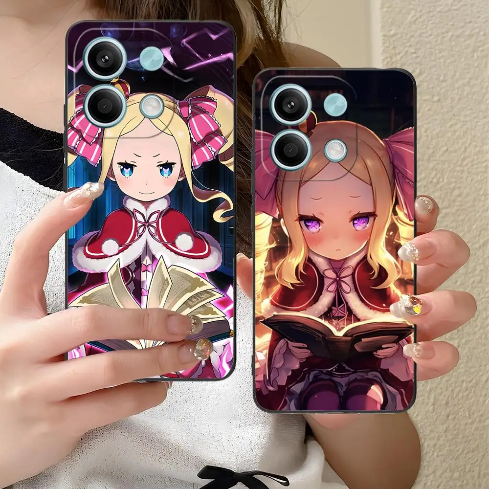 حافظة هاتف محمول ReZero Beatrice لهاتف Xiaomi Redmi Note 14 13 12 11 S Pro Plus 4G 5G غطاء طباعة ملون هاتف ذكي جميل #3