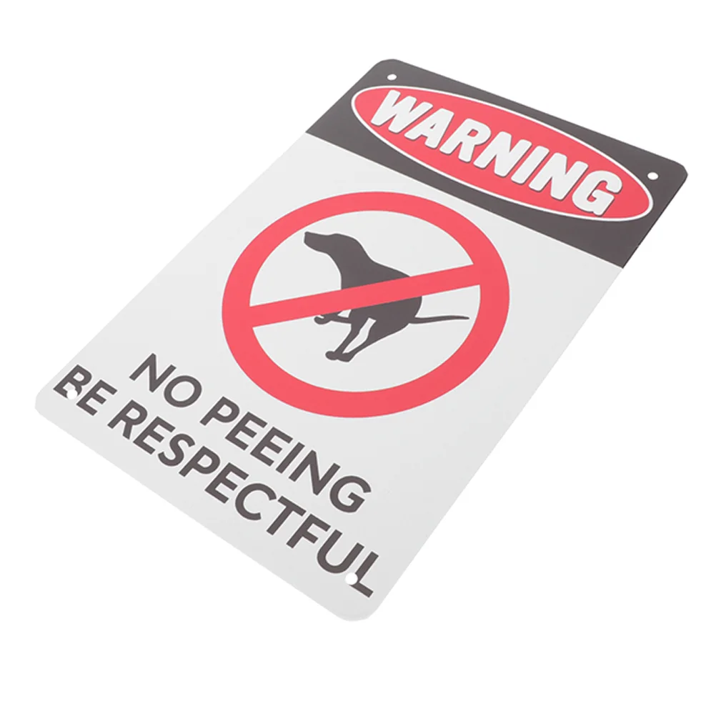 Vintage Tin Painting Dog Signs No Pooping and Peeing for Yard Keep Neighbors Out of My The Keeping Dogs