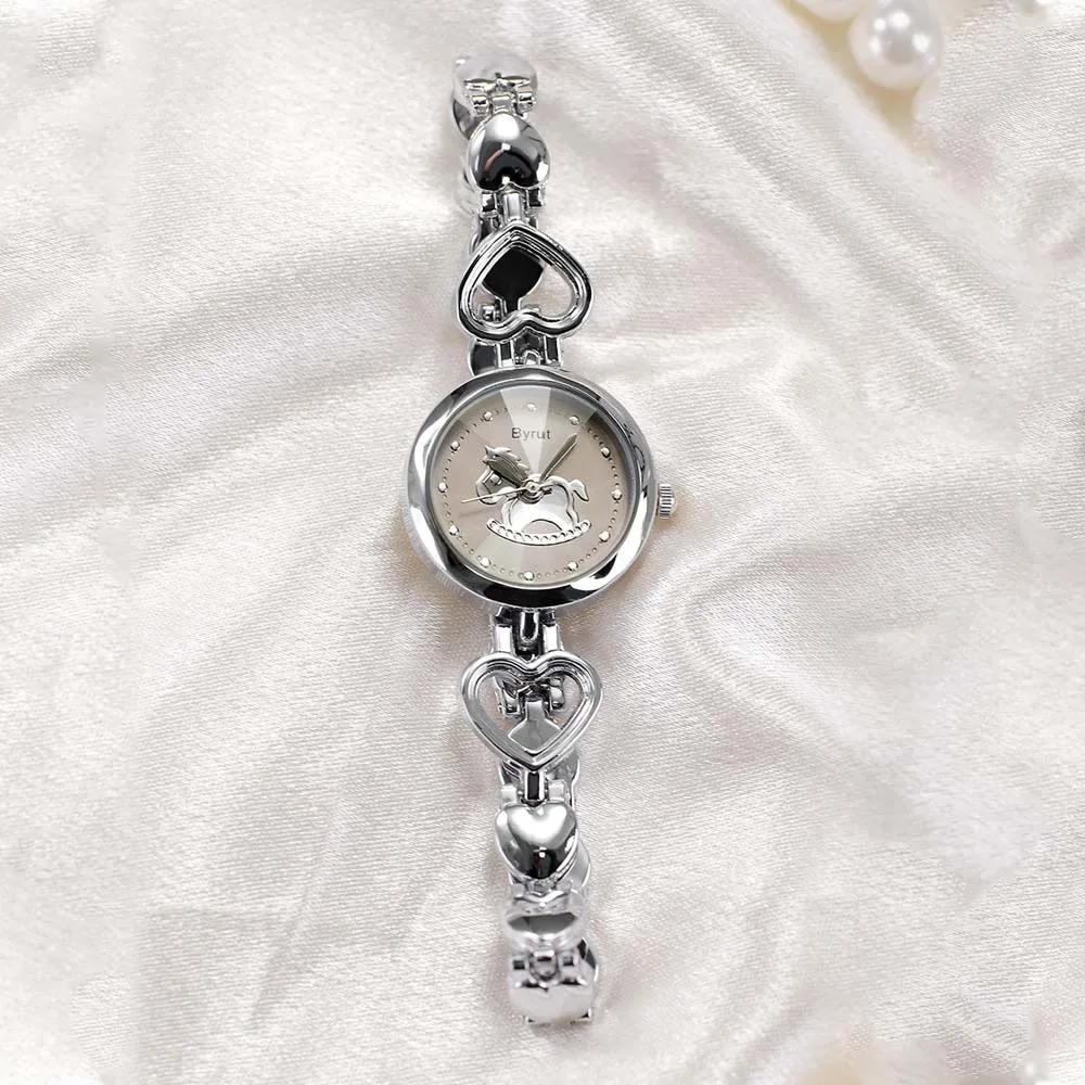 GEDI NEW Women's Watch Creative Pony Heart Bracelet Watch Niche Design Waterproof Women's Quartz Watct Ladies Gifts
