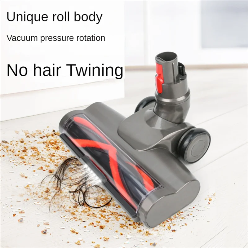 

Vacuum Replacement Head For Dyson V7 V8 V10 V11 V15, Hardwood Floor Attachment, V Shape Turbo Bristle Roller-A79G