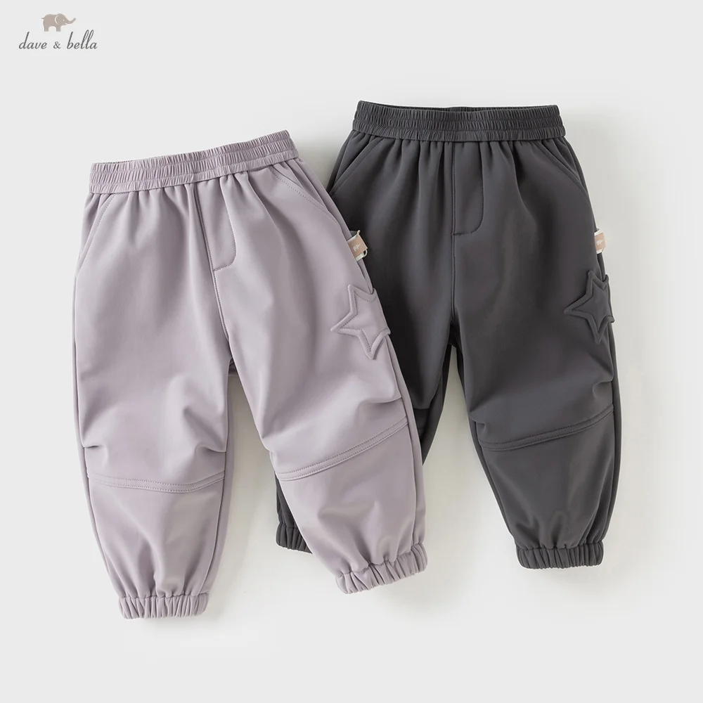 

Dave Bella Children Plush Pants Autumn Winter Girls Boys Thick Soft Trousers Elastic Waist Pant Outerwear Kids Clothes DB4254627